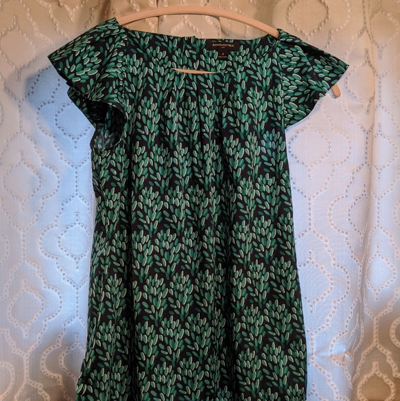 Leafy flutter blouse - Picture 3 of 8